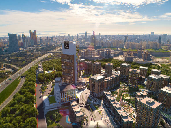 Современные резиденции в новом финансовом районе Стамбула